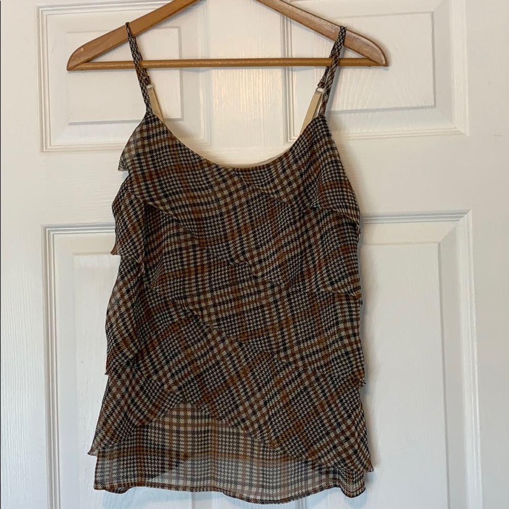 Plaid Layered Camisole